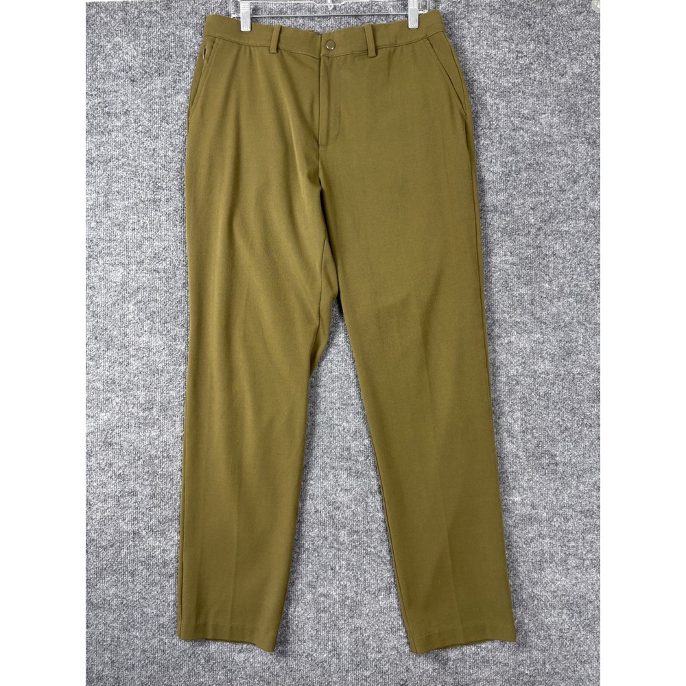 Quince Pants Mens 32x32 Olive Green Ultra-Stretch 24/7 Smart Chino Preppy Soft